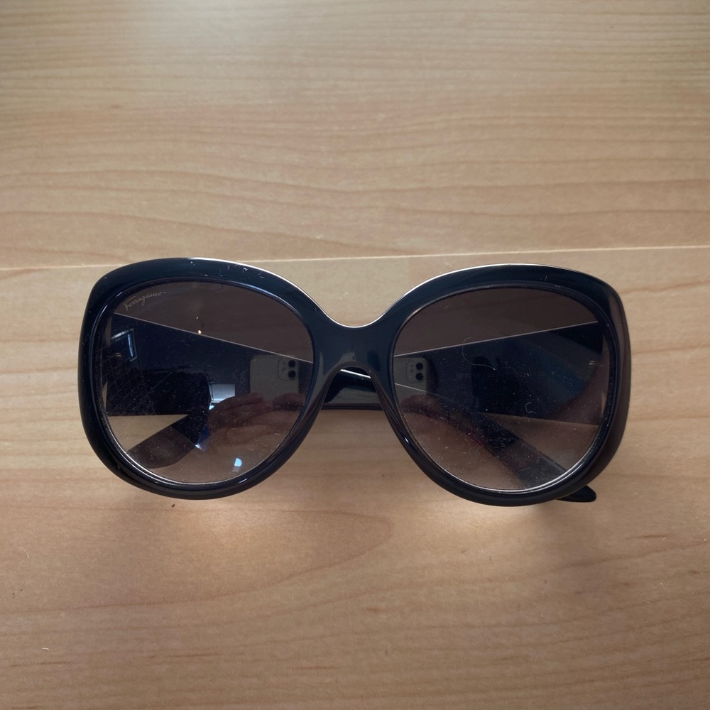 Salvatore Ferragamo Black Sunglasses